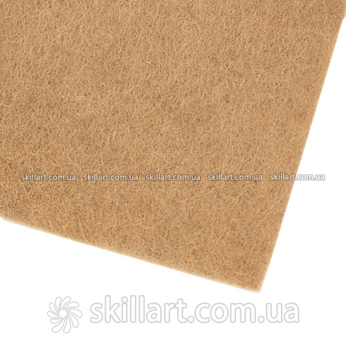 Фетр лист 50*33см, 2 мм (кофе с молоком)